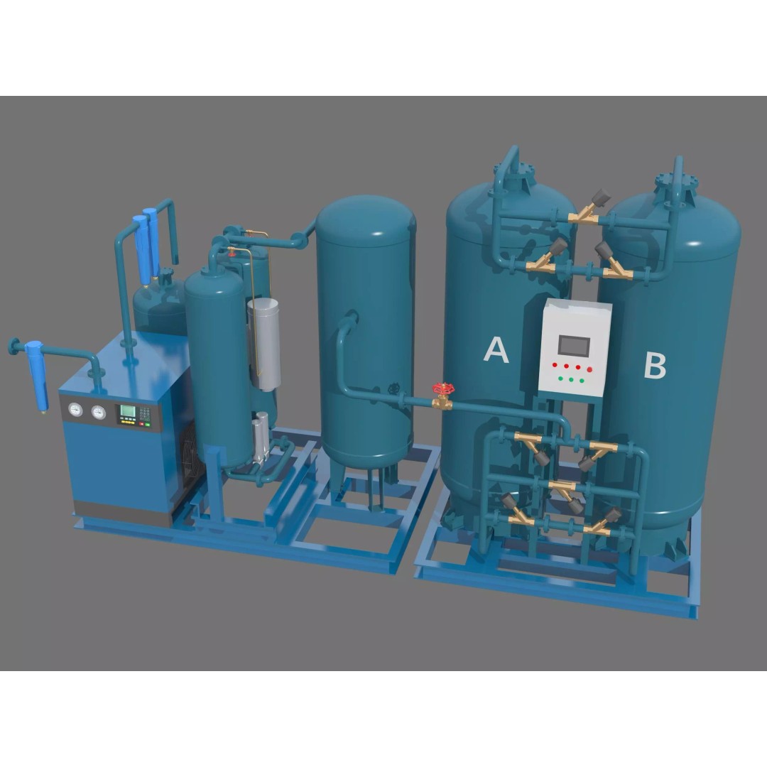 Oxygen Machine 3D Model – High Poly Industrial Equipment, FBX, OBJ - View 6