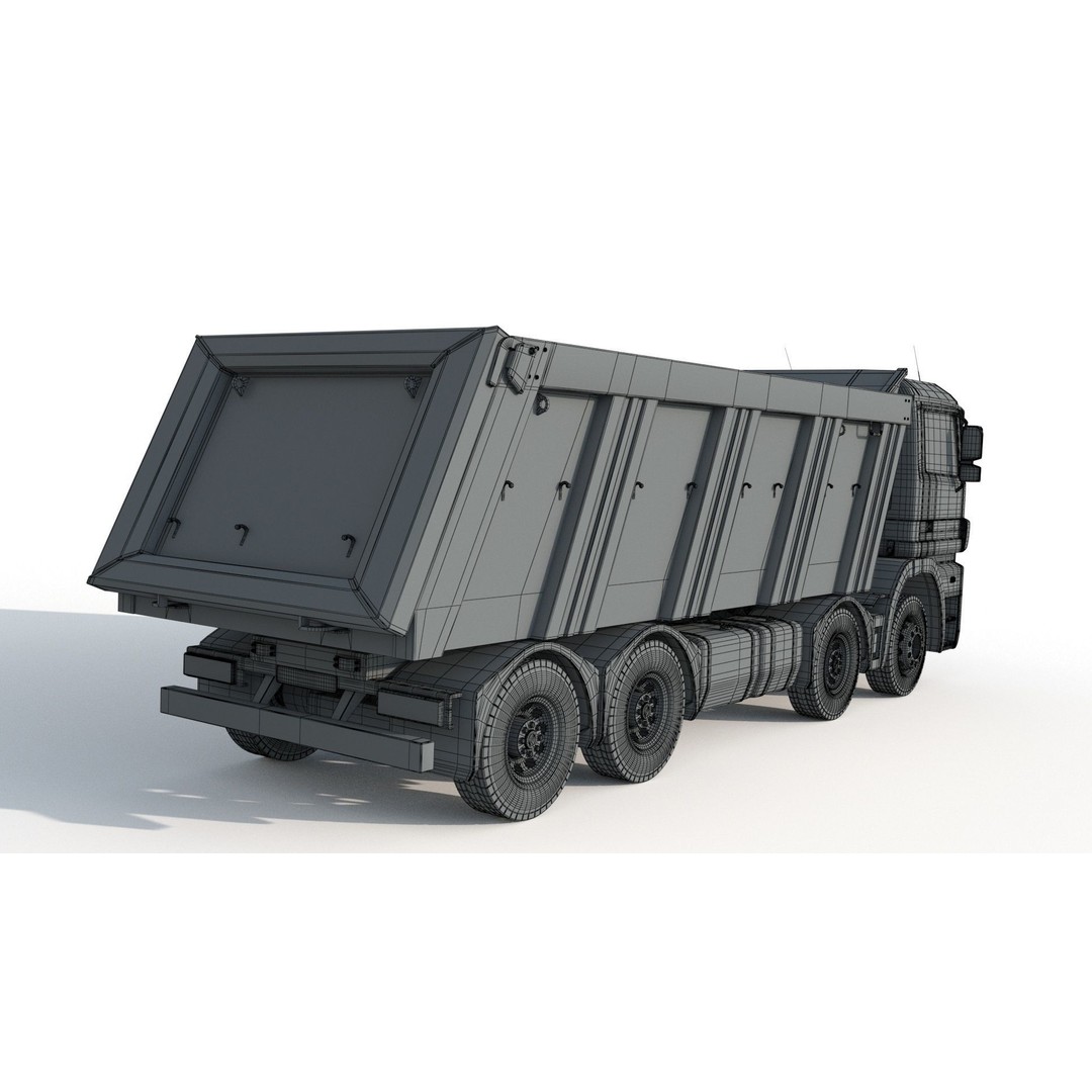 Mercedes Actros 4140 3D Model – High Poly Truck Asset, FBX, OBJ - View 13