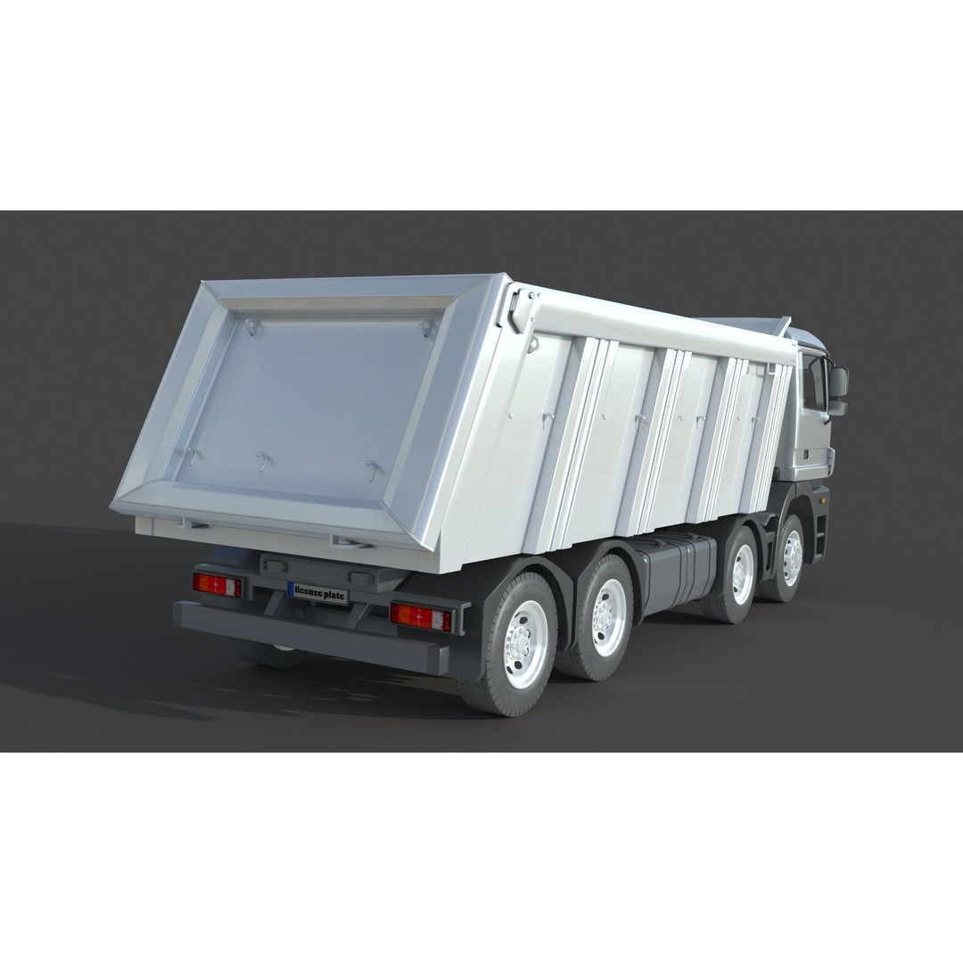 Mercedes Actros 4140 3D Model – High Poly Truck Asset, FBX, OBJ - View 8