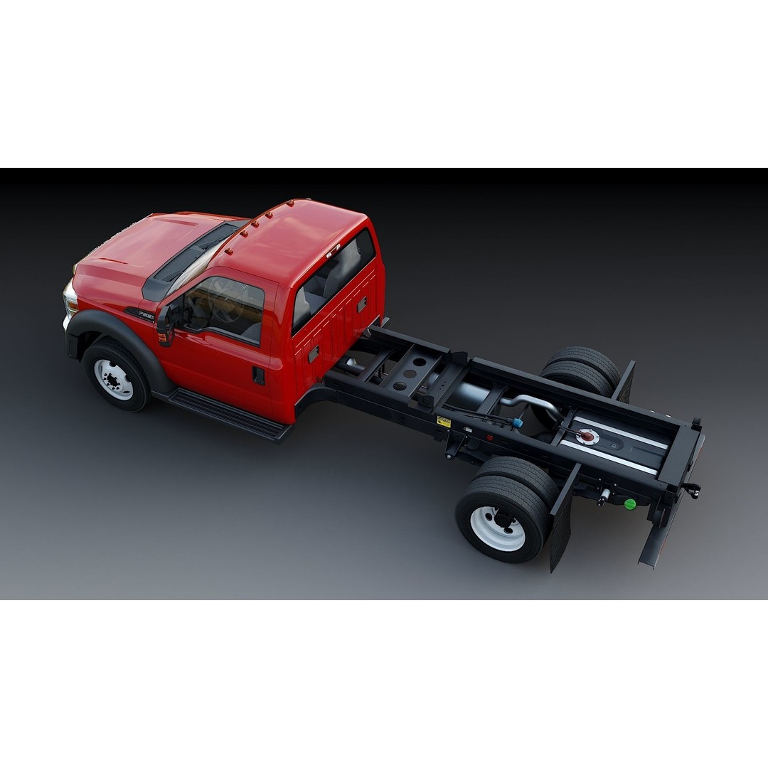 Dump Truck 3D Model – Low Poly Vehicle with Snowplow, FBX & OBJ - View 27