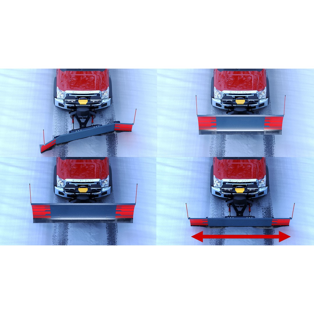 Dump Truck 3D Model – Low Poly Vehicle with Snowplow, FBX & OBJ - View 32