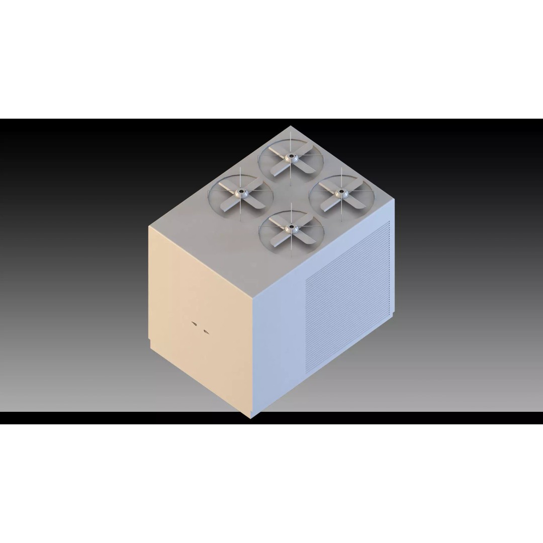 Industrial HVAC System 3D Model – High Detail Asset Kit, FBX, Blender