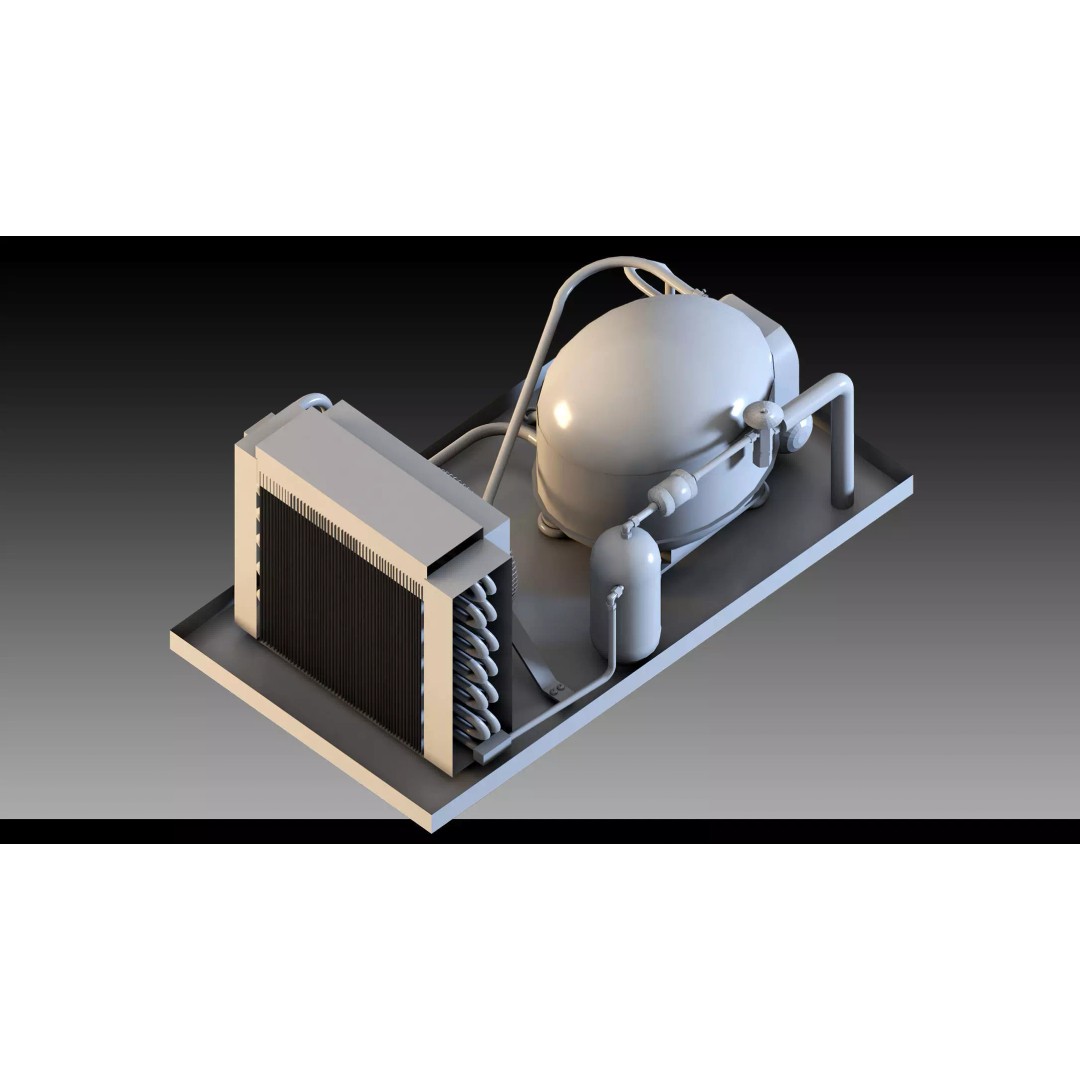 Industrial HVAC System 3D Model – High Detail Asset Kit, FBX, Blender - View 10