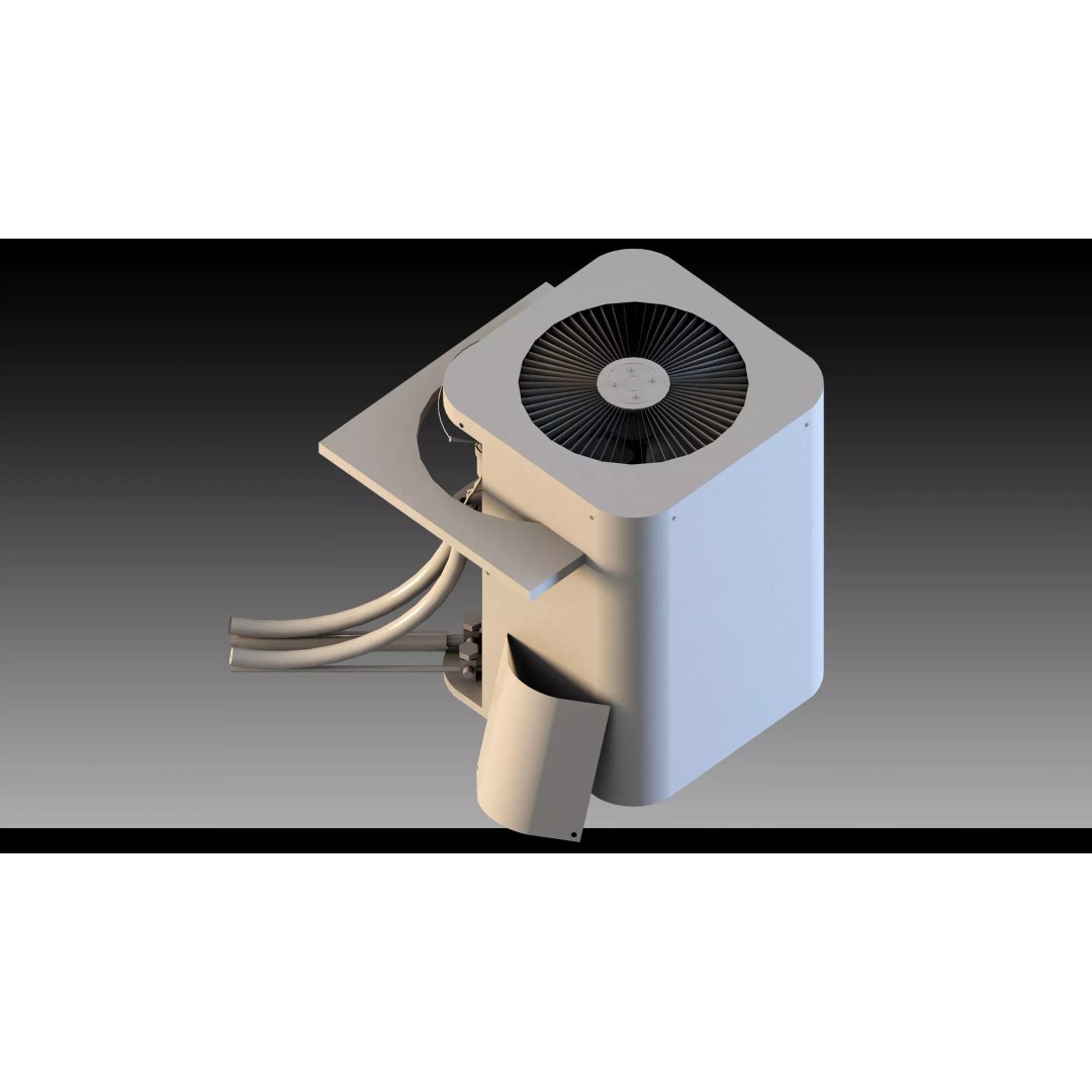Industrial HVAC System 3D Model – High Detail Asset Kit, FBX, Blender - View 11