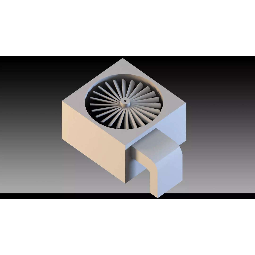 Industrial HVAC System 3D Model – High Detail Asset Kit, FBX, Blender - View 13