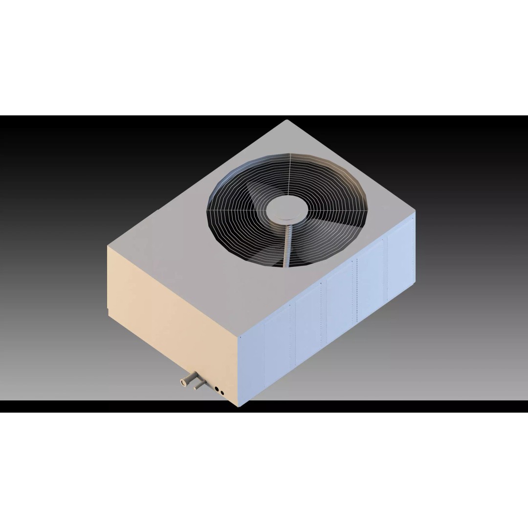 Industrial HVAC System 3D Model – High Detail Asset Kit, FBX, Blender - View 14