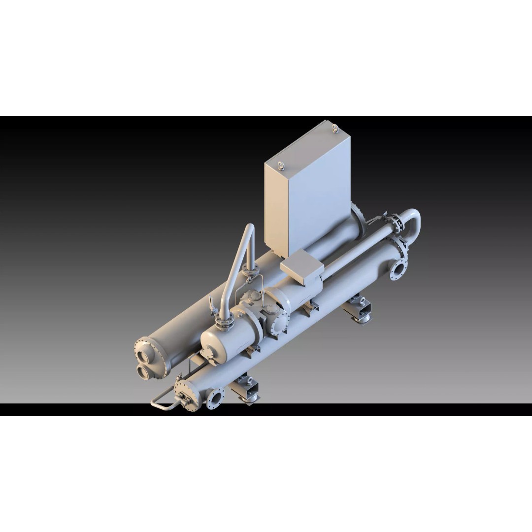 Industrial HVAC System 3D Model – High Detail Asset Kit, FBX, Blender - View 5