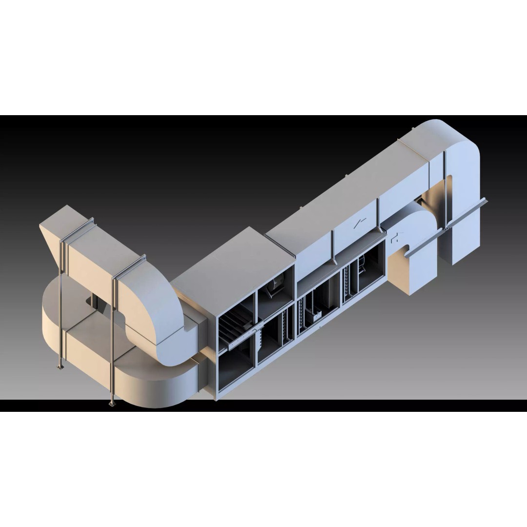 Industrial HVAC System 3D Model – High Detail Asset Kit, FBX, Blender - View 8