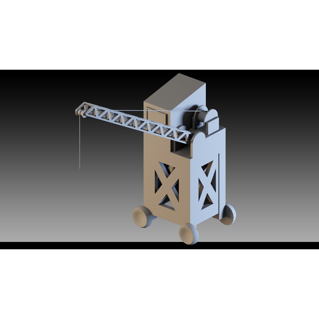 Pickup Cranes 3D Model – High Detail Industrial Props, FBX & Blender - View 12
