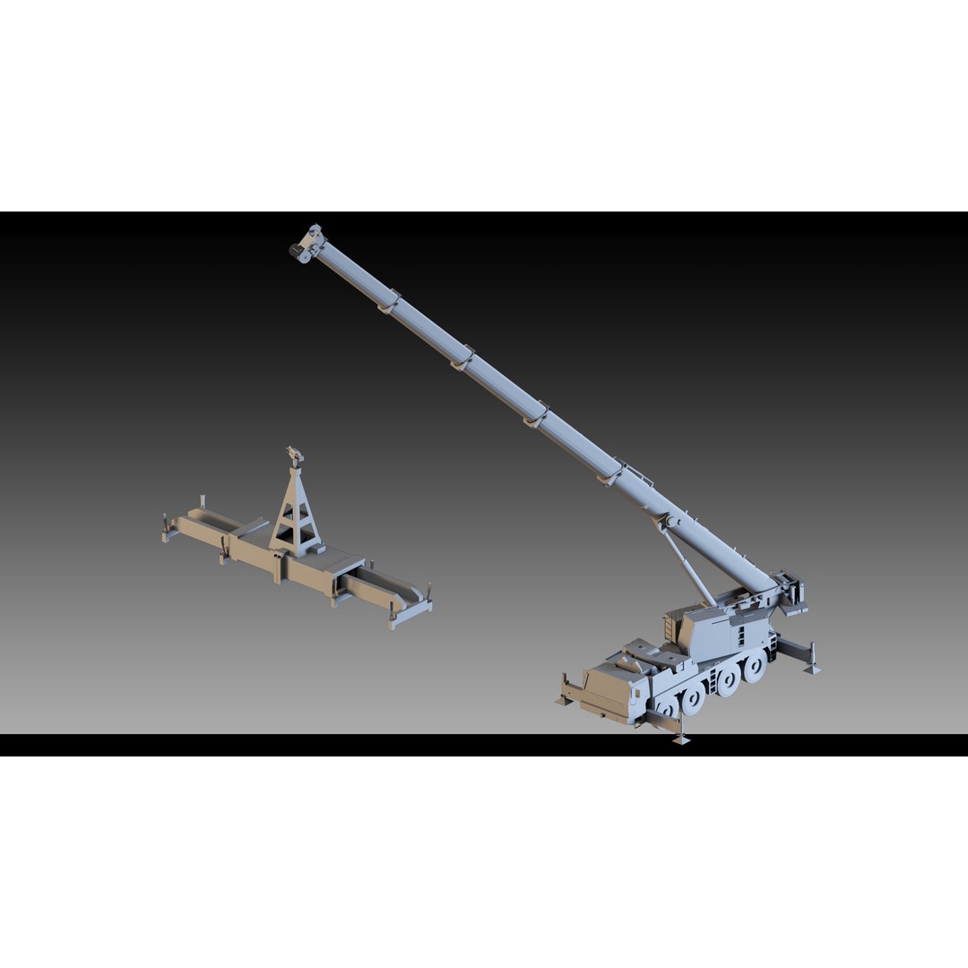 Pickup Cranes 3D Model – High Detail Industrial Props, FBX & Blender - View 13