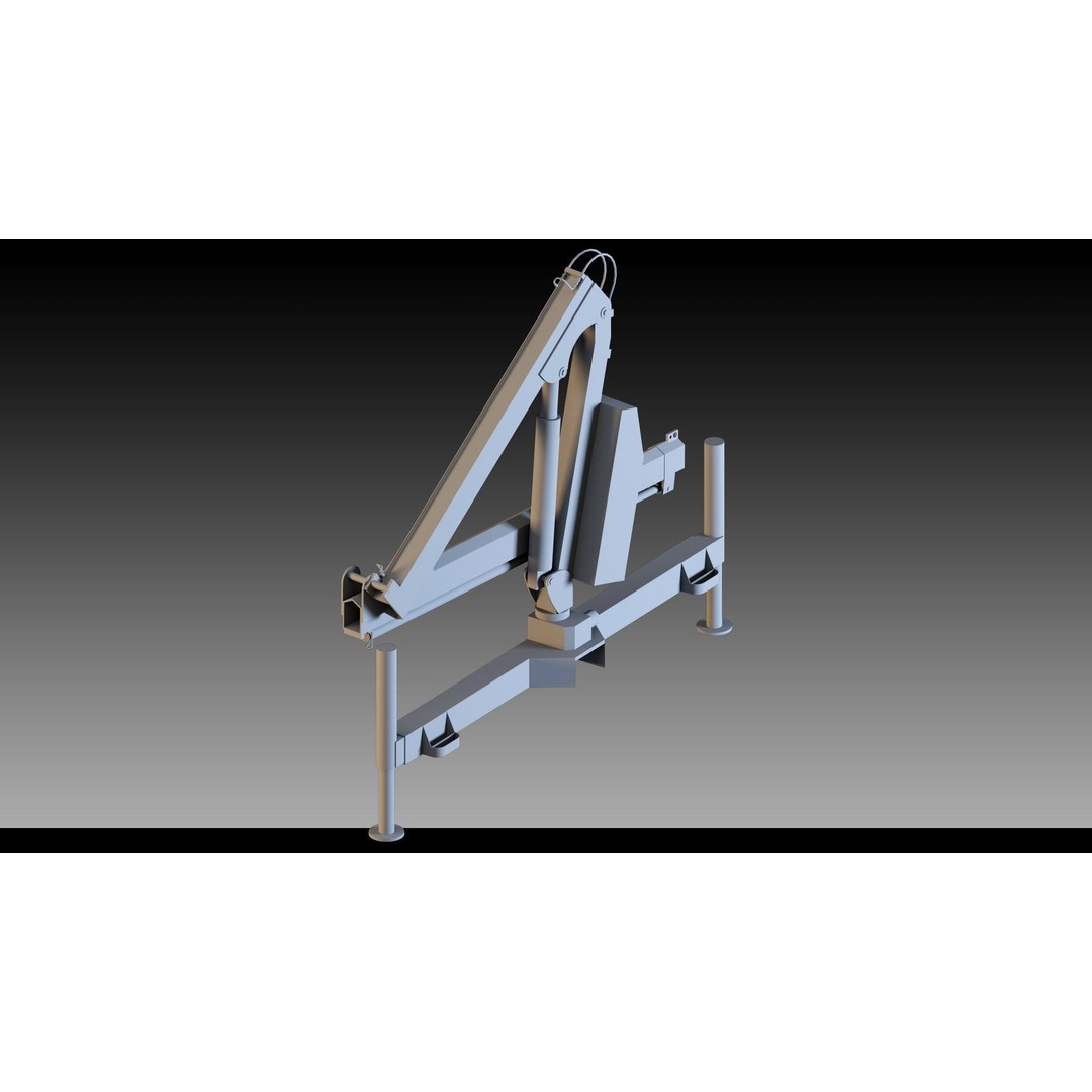 Pickup Cranes 3D Model – High Detail Industrial Props, FBX & Blender - View 17