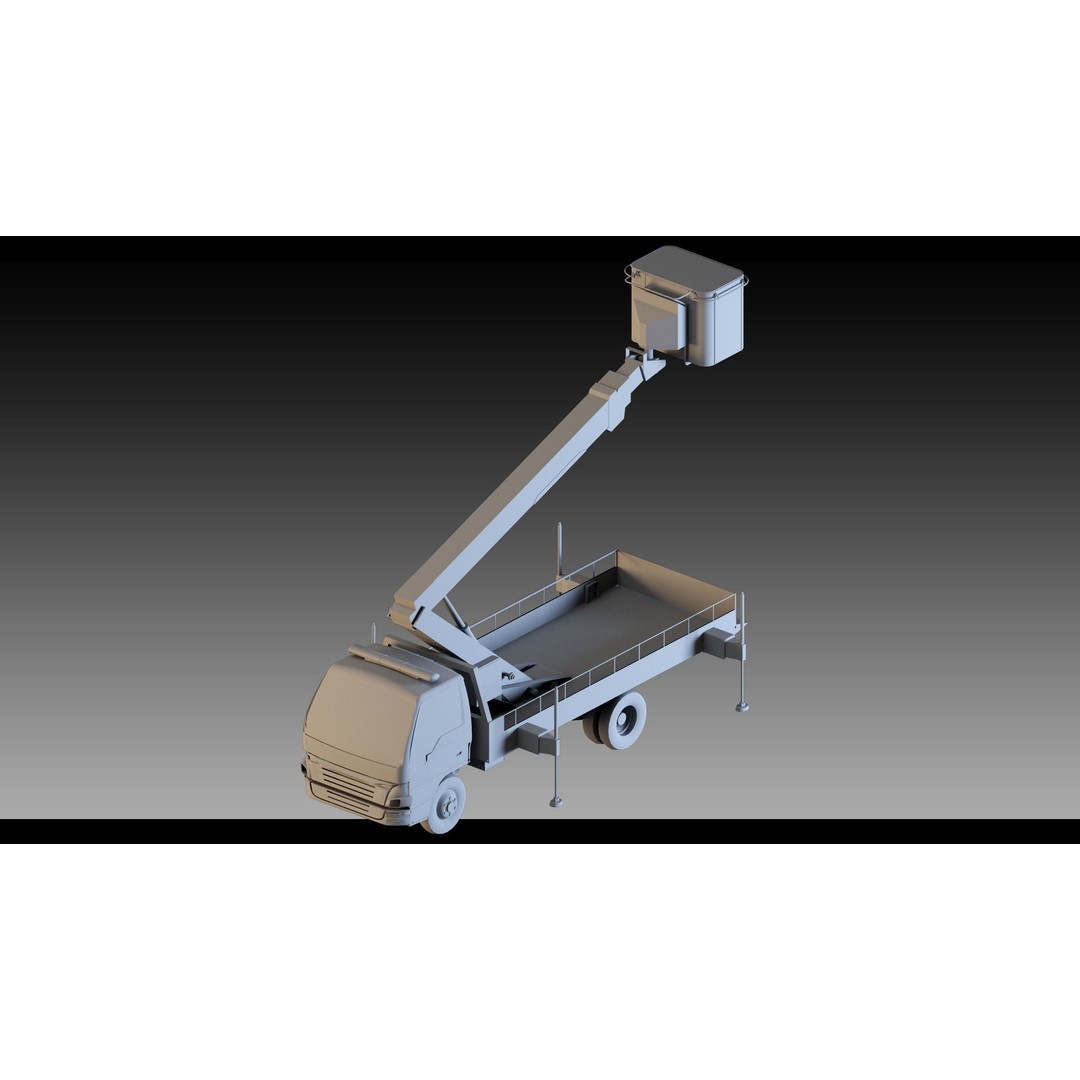 Pickup Cranes 3D Model – High Detail Industrial Props, FBX & Blender - View 18