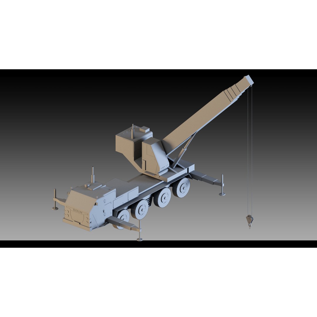 Pickup Cranes 3D Model – High Detail Industrial Props, FBX & Blender - View 19