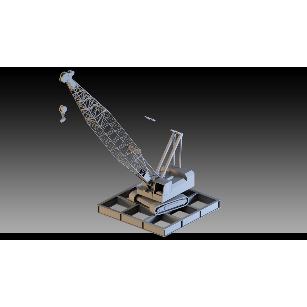 Pickup Cranes 3D Model – High Detail Industrial Props, FBX & Blender - View 20
