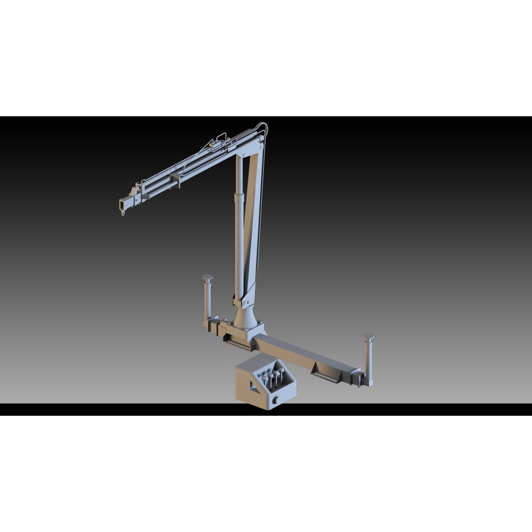 Pickup Cranes 3D Model – High Detail Industrial Props, FBX & Blender - View 21