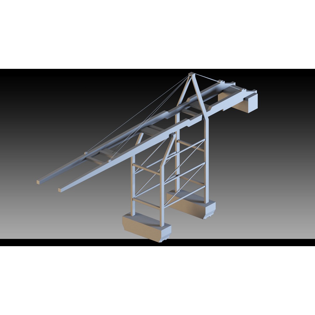 Pickup Cranes 3D Model – High Detail Industrial Props, FBX & Blender - View 22