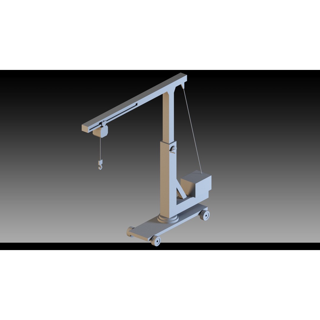 Pickup Cranes 3D Model – High Detail Industrial Props, FBX & Blender - View 23