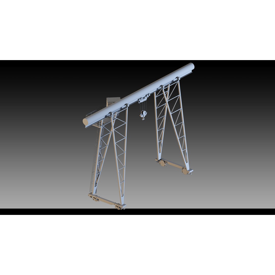 Pickup Cranes 3D Model – High Detail Industrial Props, FBX & Blender - View 24