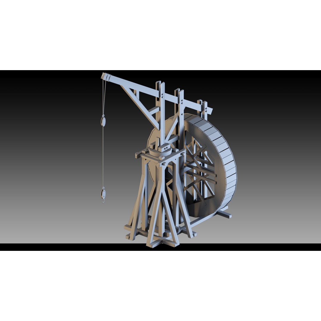 Pickup Cranes 3D Model – High Detail Industrial Props, FBX & Blender - View 25
