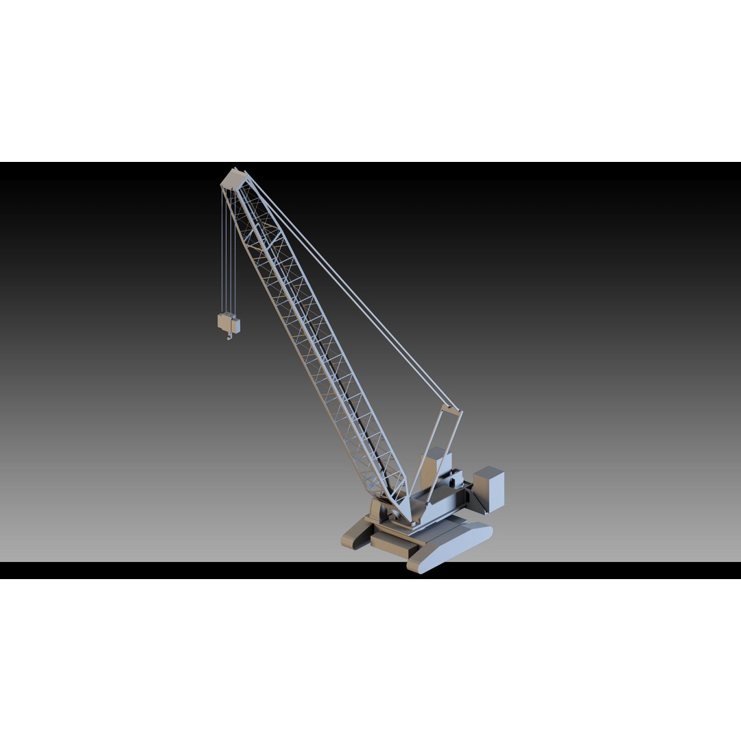 Pickup Cranes 3D Model – High Detail Industrial Props, FBX & Blender - View 29