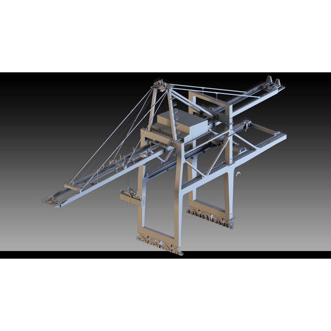 Pickup Cranes 3D Model – High Detail Industrial Props, FBX & Blender - View 3