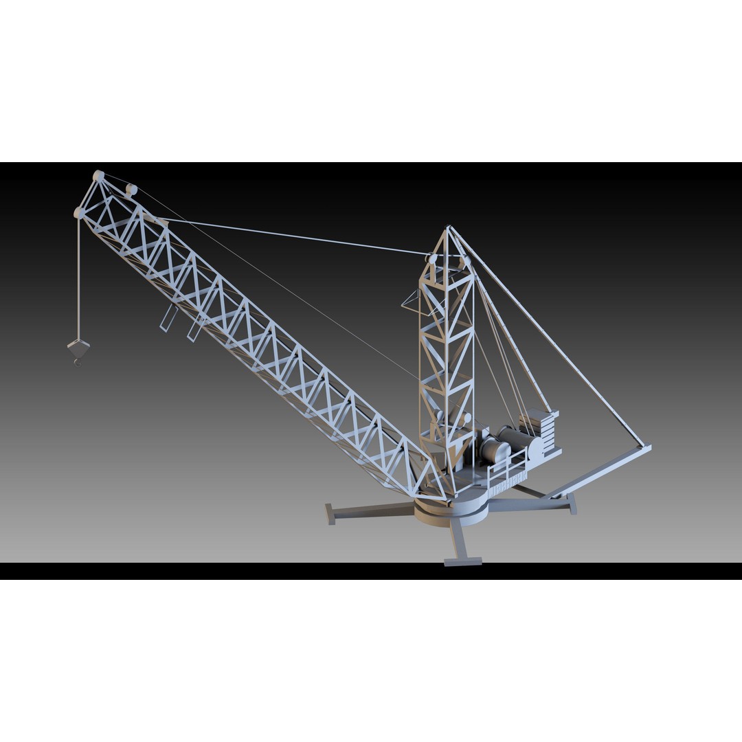 Pickup Cranes 3D Model – High Detail Industrial Props, FBX & Blender - View 32