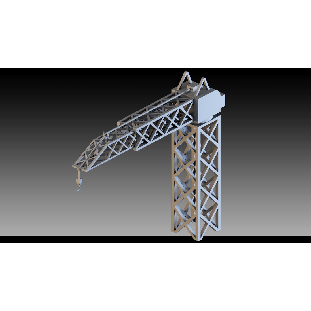 Pickup Cranes 3D Model – High Detail Industrial Props, FBX & Blender - View 5