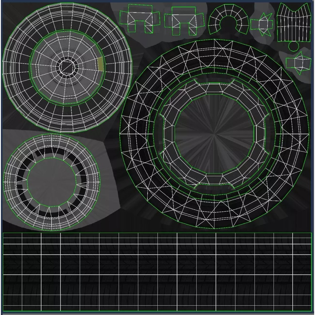 70s Industrial Short Van 3D Model – Low Poly Game Ready Asset, FBX - View 44