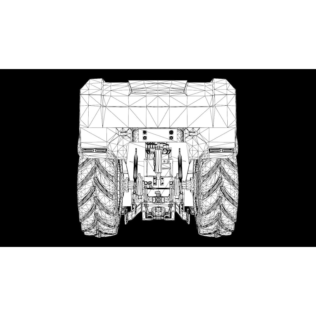 Electric Autonomous Tractor 3D Model – Low Poly Game Ready Asset, FBX - View 13