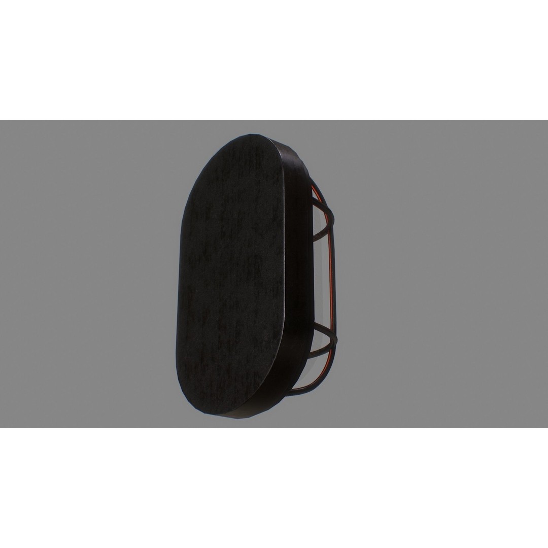 Industrial Wall Light 3D Model – Low Poly PBR Asset, FBX, OBJ - View 13