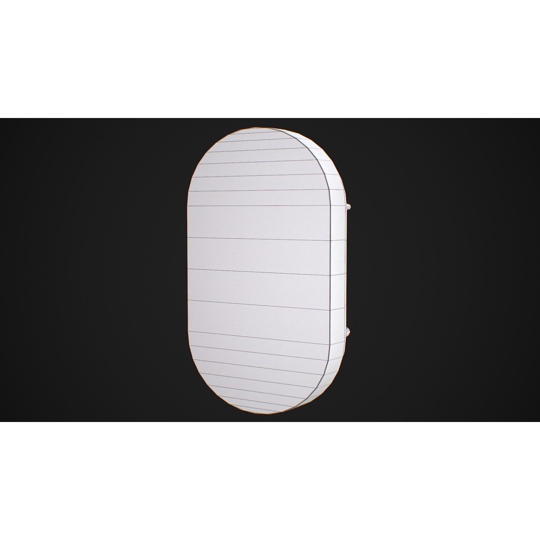 Industrial Wall Light 3D Model – Low Poly PBR Asset, FBX, OBJ - View 17
