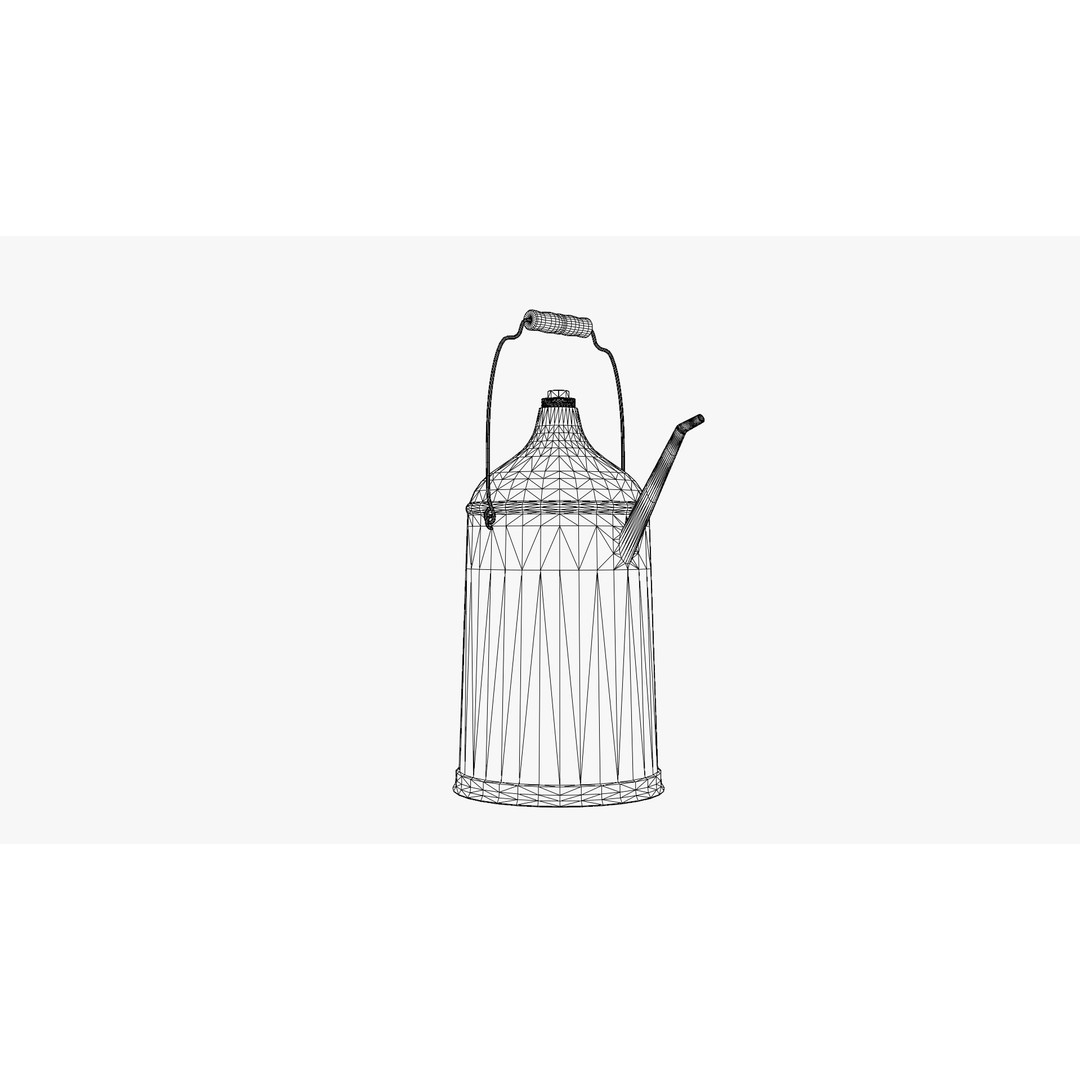 Old Oil Can 3D Model – Low Poly PBR Industrial Asset, FBX & OBJ - View 4