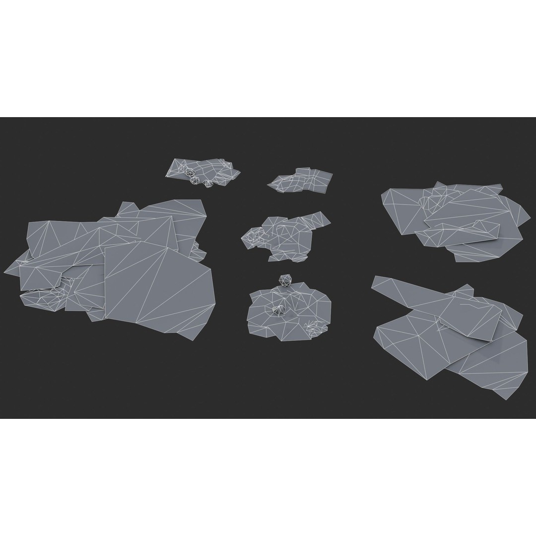 Paper Debris 3D Model – Low Poly Game Asset, PBR Ready, FBX - View 21