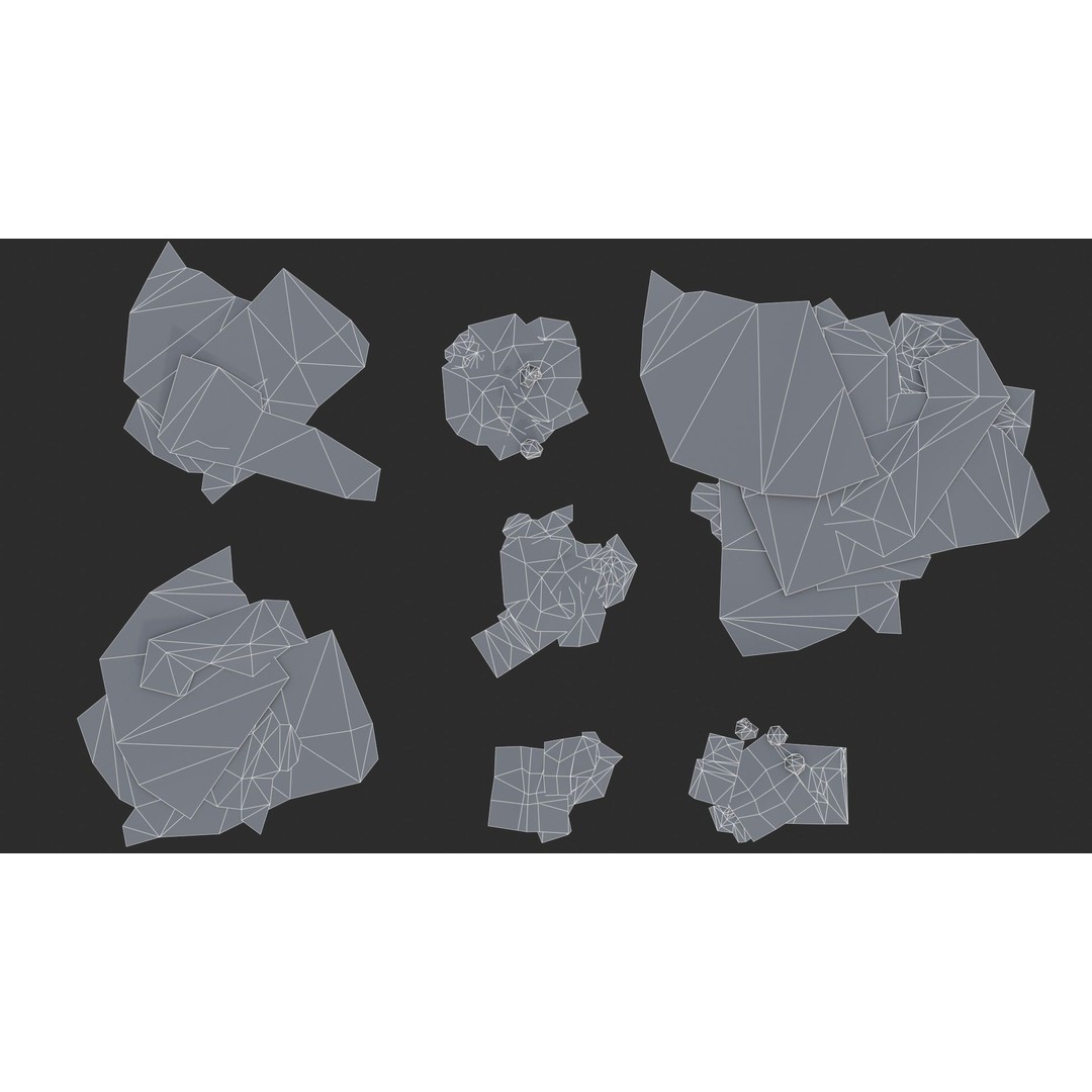 Paper Debris 3D Model – Low Poly Game Asset, PBR Ready, FBX - View 24