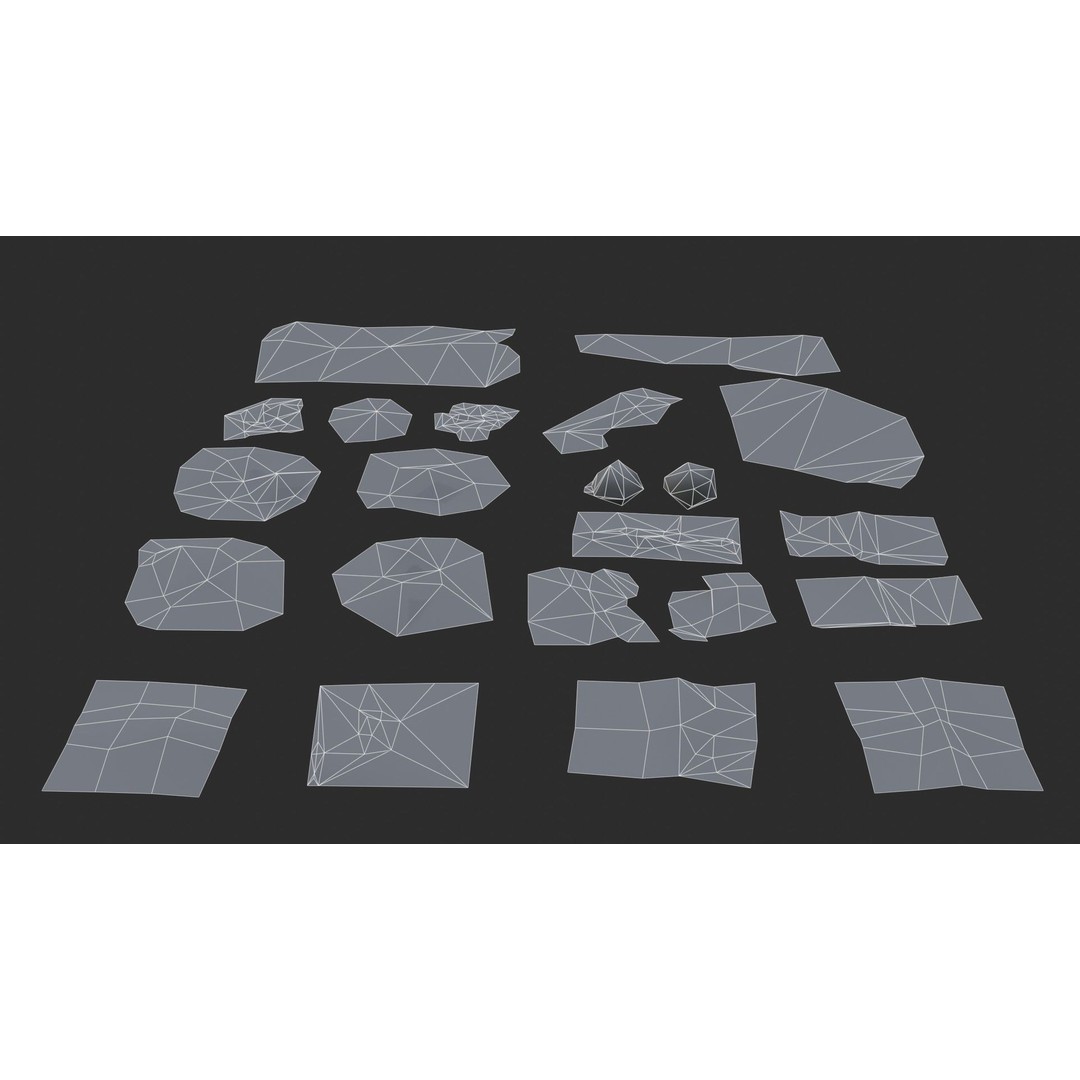 Paper Debris 3D Model – Low Poly Game Asset, PBR Ready, FBX - View 26