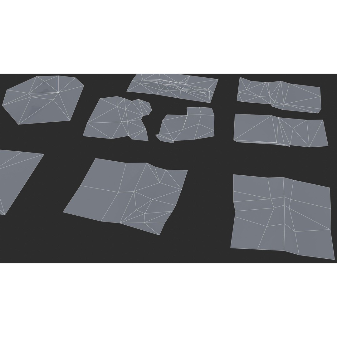 Paper Debris 3D Model – Low Poly Game Asset, PBR Ready, FBX - View 30