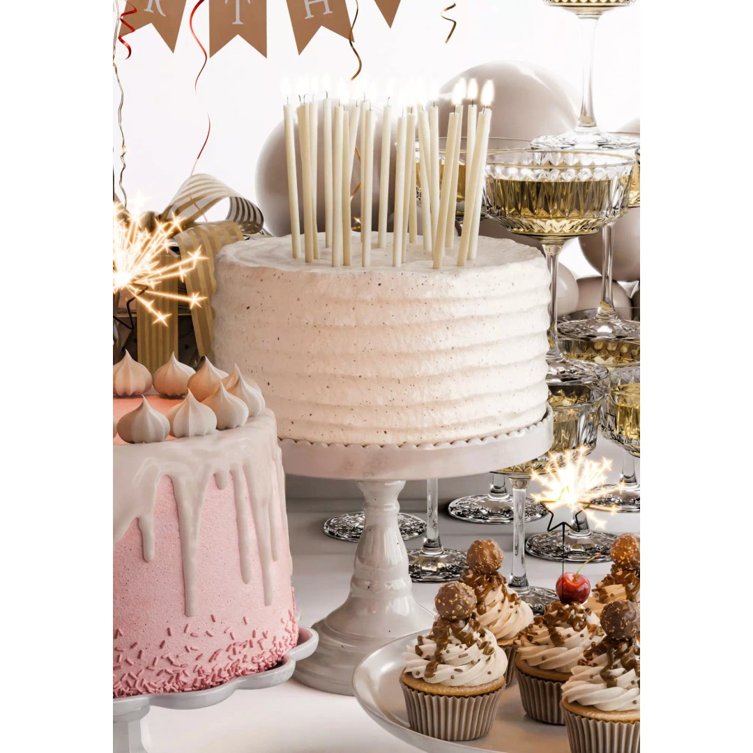 Birthday Holiday Decoration 3D Model – Festive Cakes, Balloons & Gifts - View 10