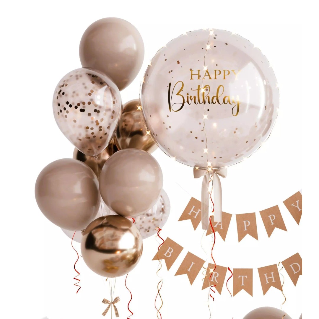 Birthday Holiday Decoration 3D Model – Festive Cakes, Balloons & Gifts - View 4