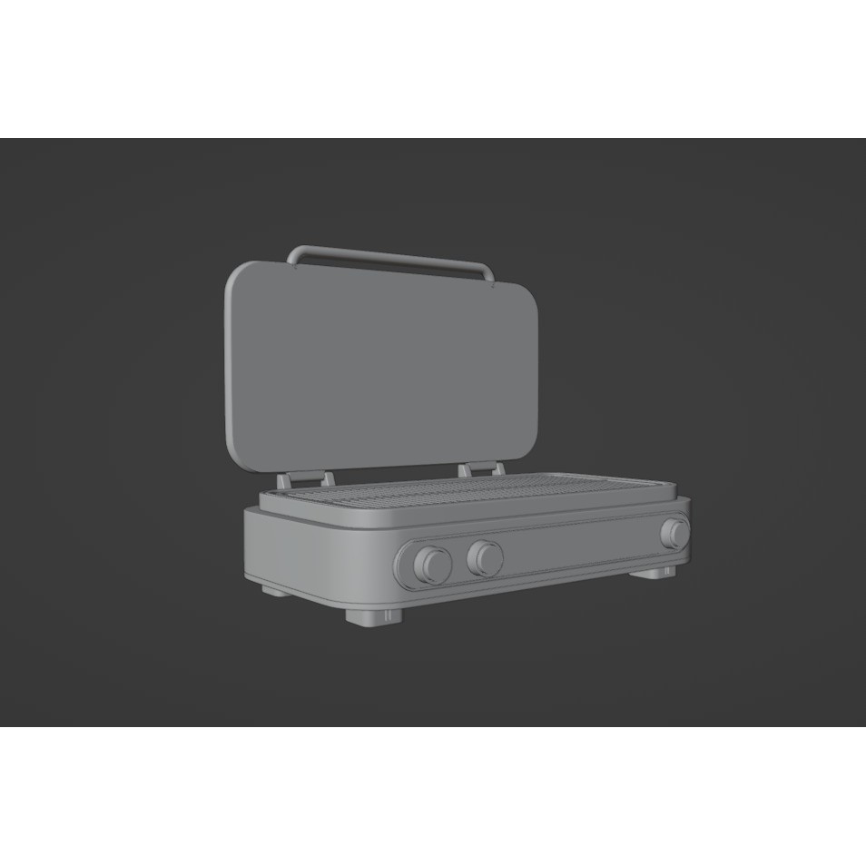 High-Tech Grill 3D Model – Realistic Kitchenware with PBR Textures, FBX - View 8