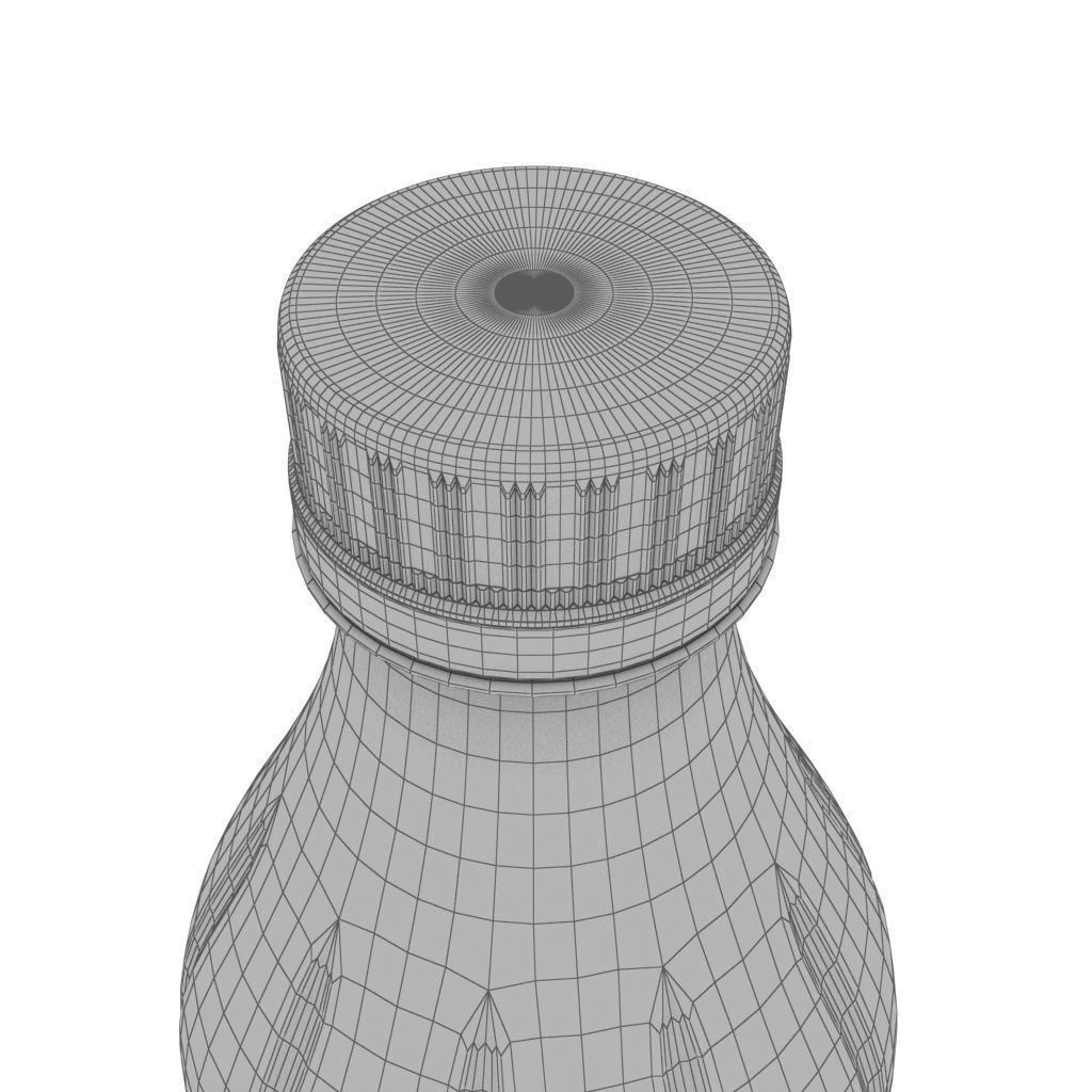 Soda Bottle 3D Model – High Poly PBR Beverage Asset, FBX, OBJ