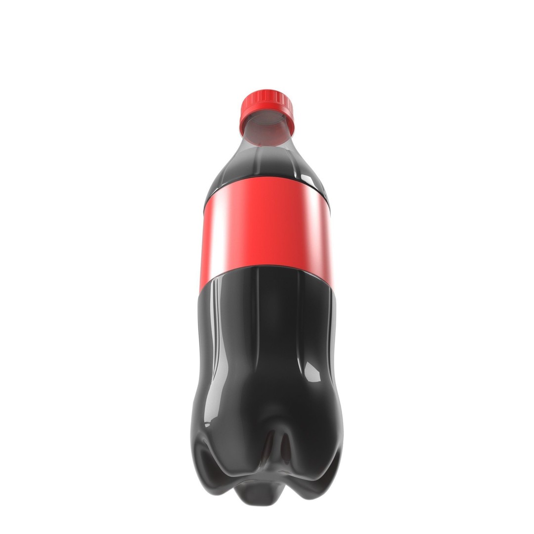 Soda Bottle 3D Model – High Poly PBR Beverage Asset, FBX, OBJ - View 11