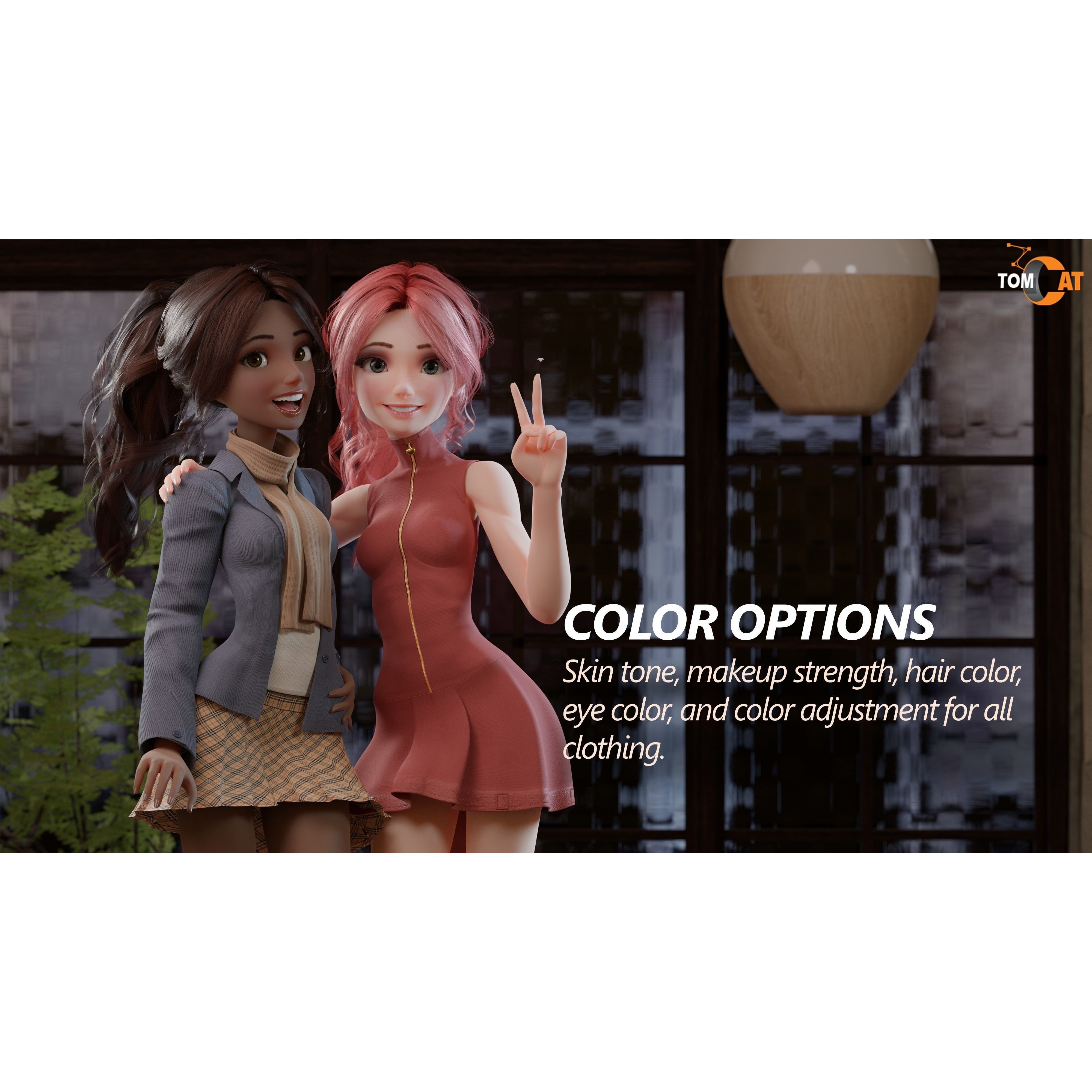 Tia - Low-Poly Game-Ready 3D Model - View 12