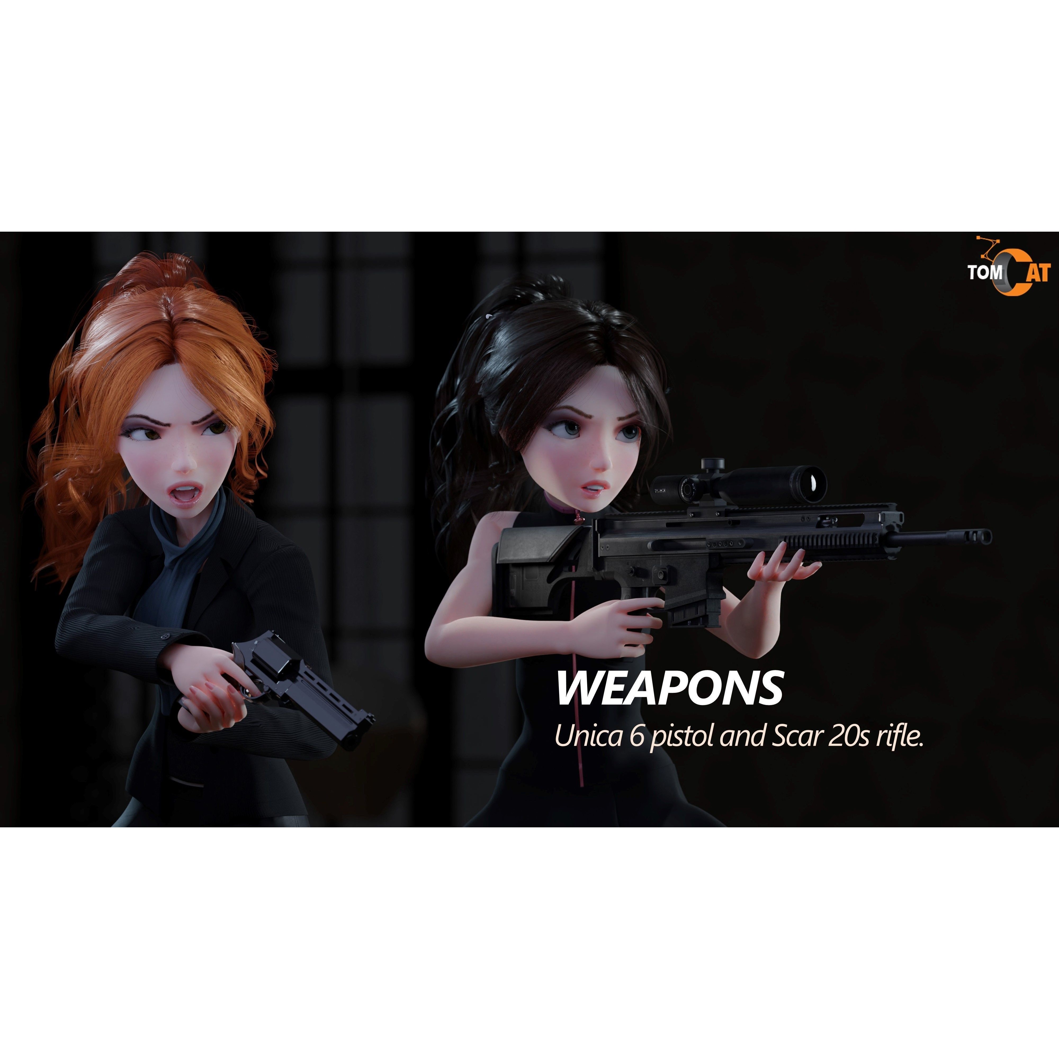 Tia - Low-Poly Game-Ready 3D Model - View 7