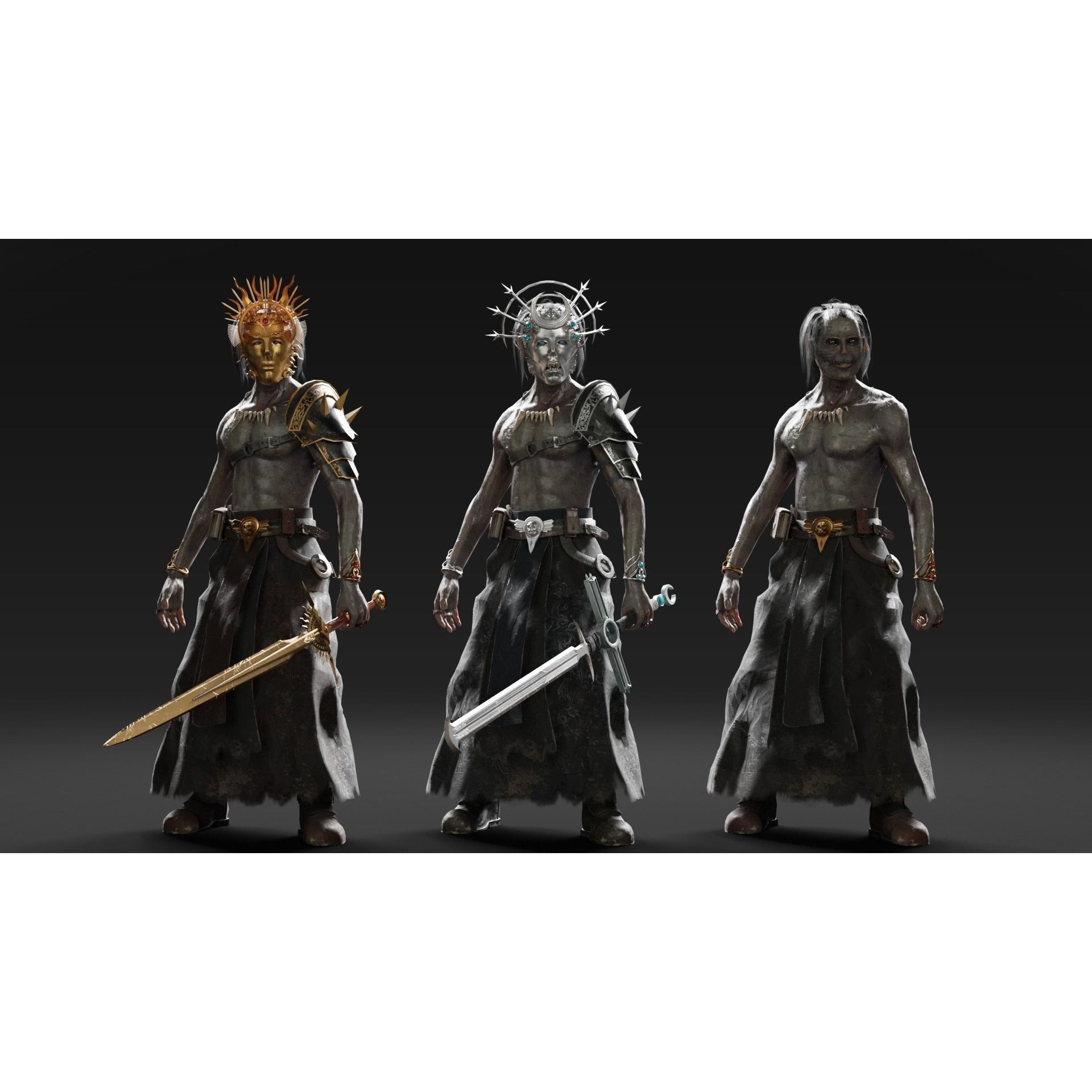 Cultist - Low-Poly Game-Ready 3D Model - View 3