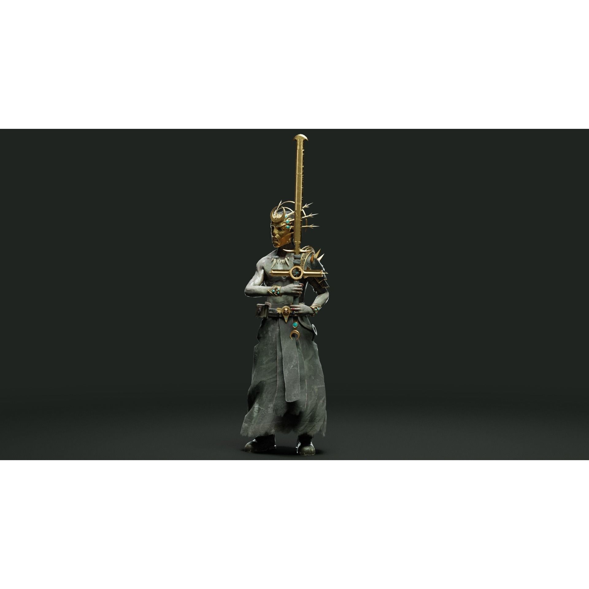 Cultist - Low-Poly Game-Ready 3D Model - View 30