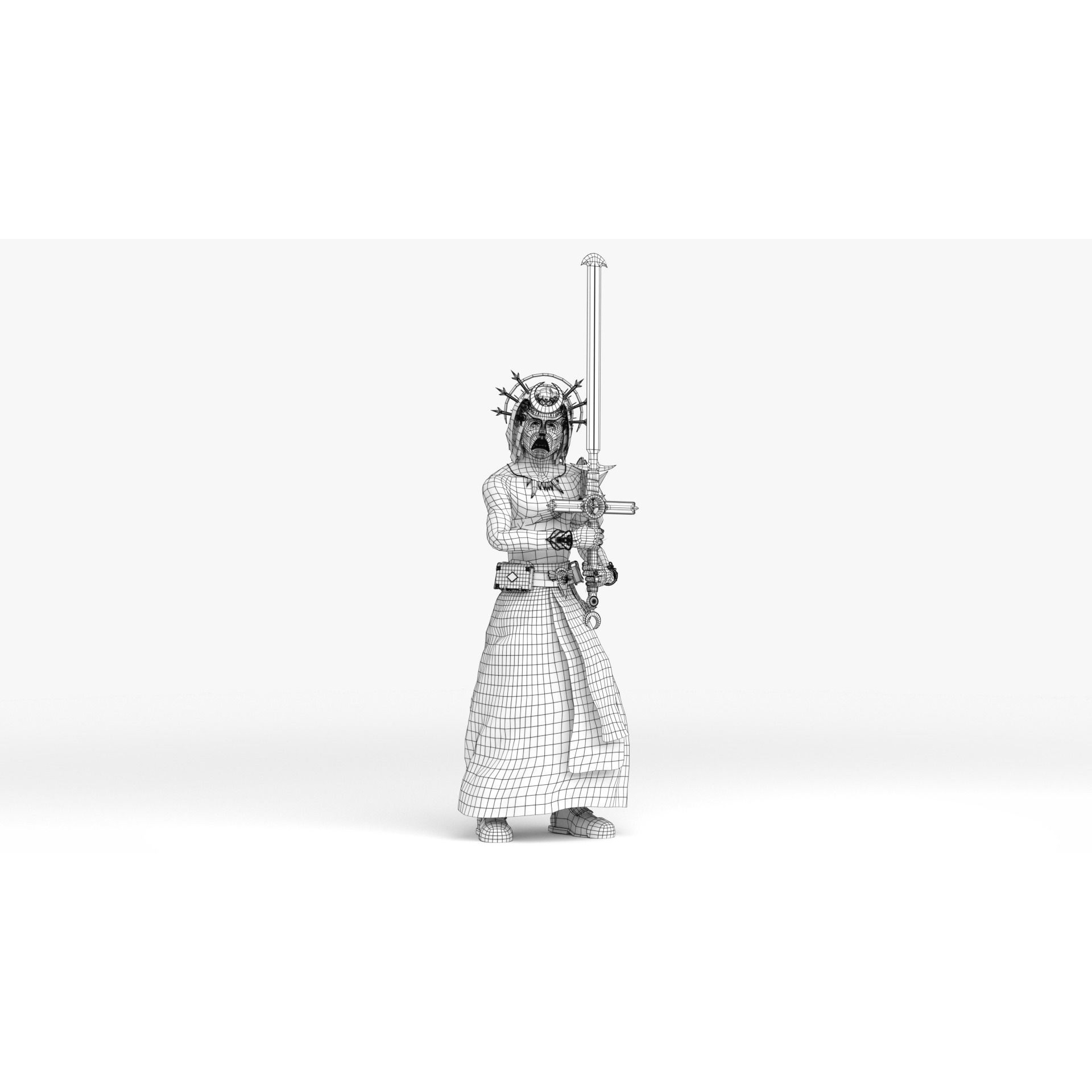 Cultist - Low-Poly Game-Ready 3D Model - View 32