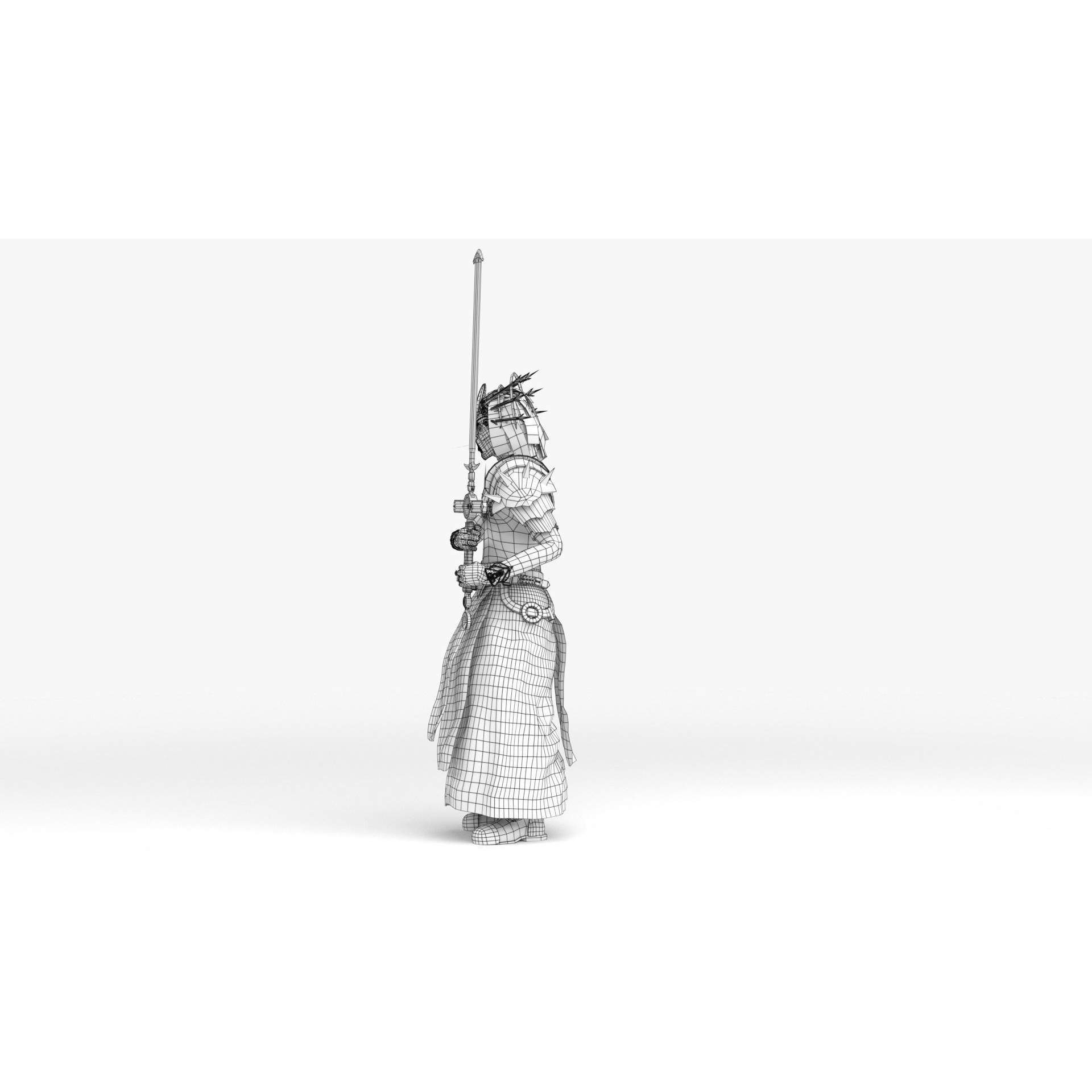 Cultist - Low-Poly Game-Ready 3D Model - View 44