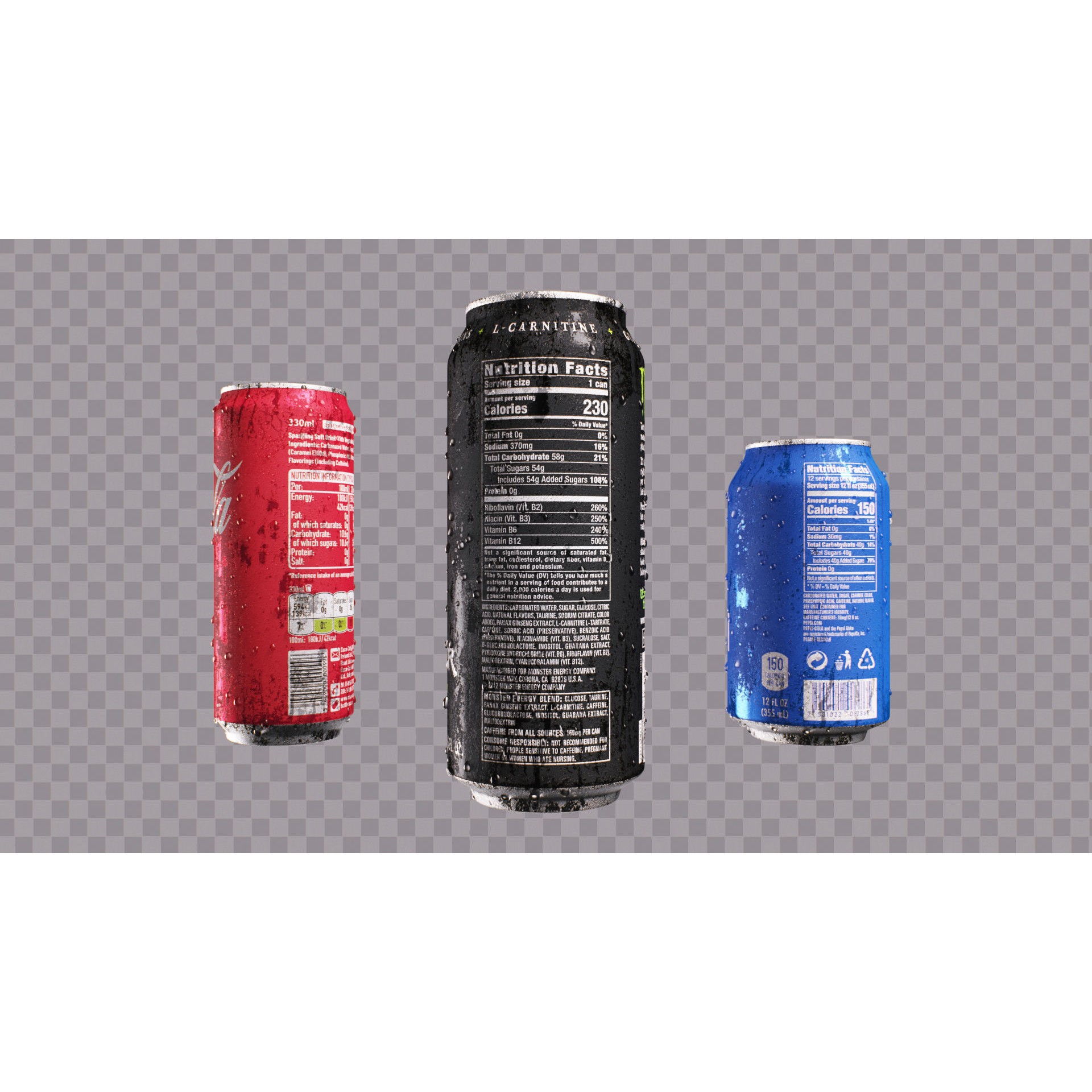 Soda Cans - Low-Poly Game-Ready 3D Model - View 14