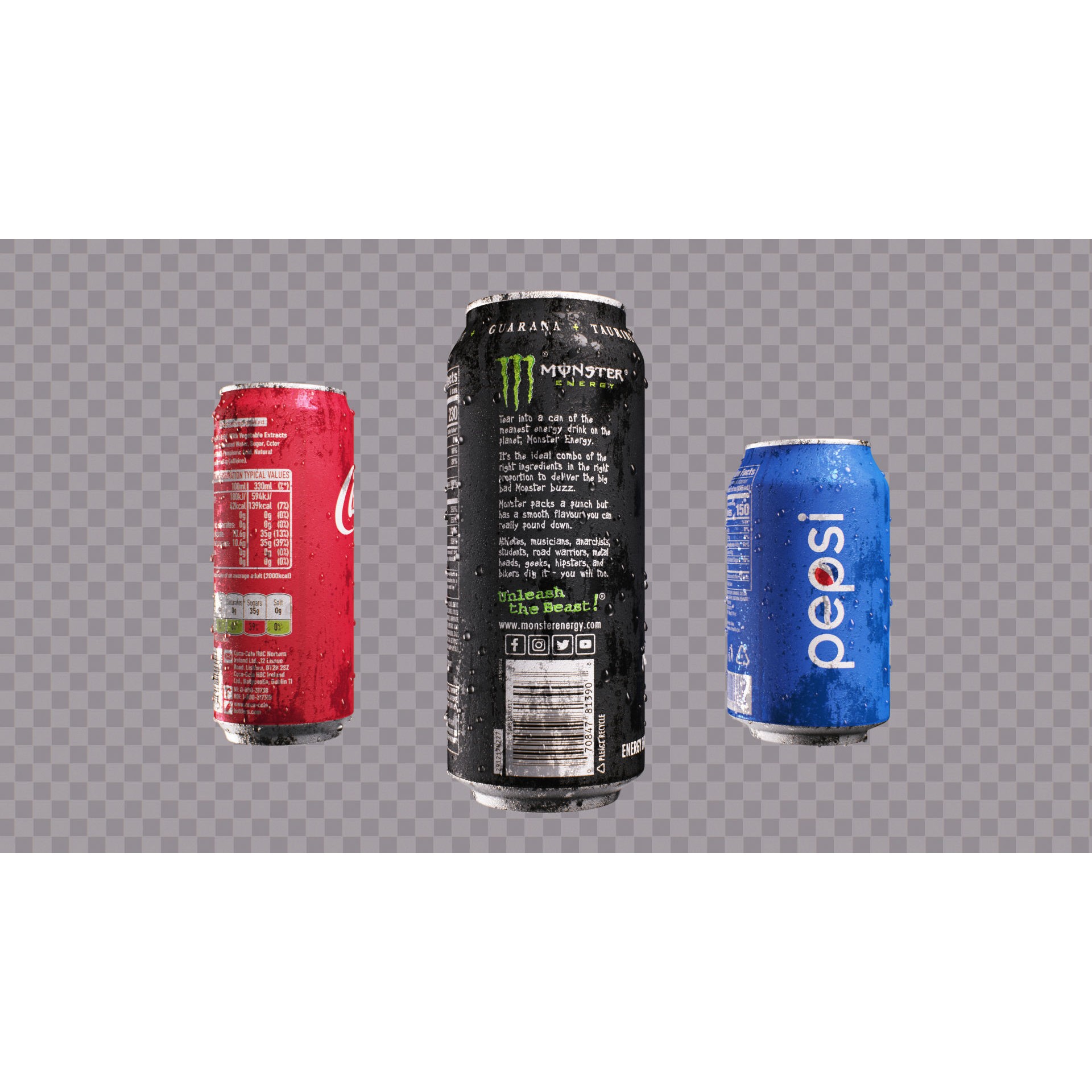 Soda Cans - Low-Poly Game-Ready 3D Model - View 15