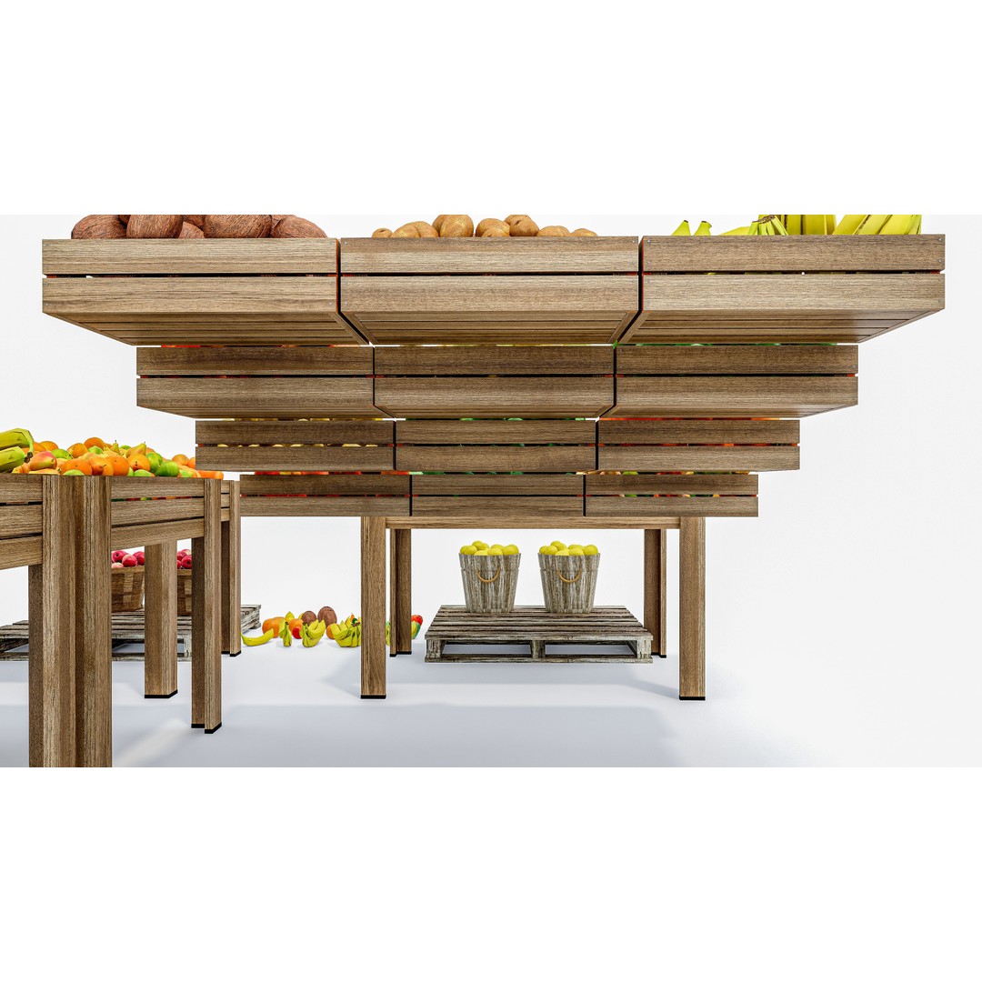 Fruits and Vegetables Supermarket 3D Model – Realistic Grocery Asset, FBX, OBJ - View 18
